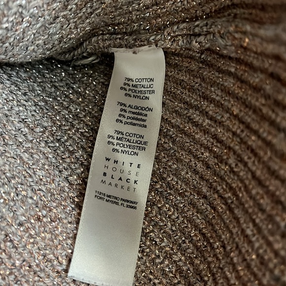 WHBM Cowl Neck Ombre Sweater in Silver - Picture 8 of 9